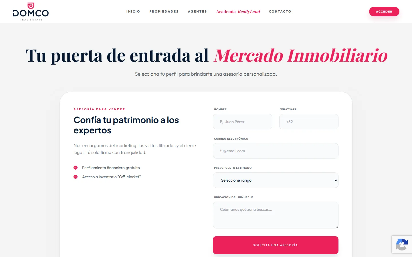 Domco contact form